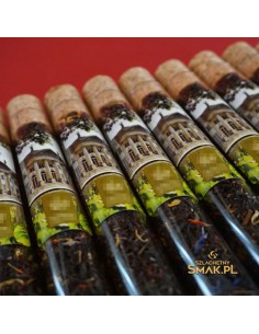 Szklana probówka z herbatą - firmowy gadżet 2