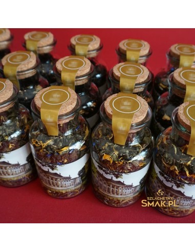 Szklany Flakonik z herbatą