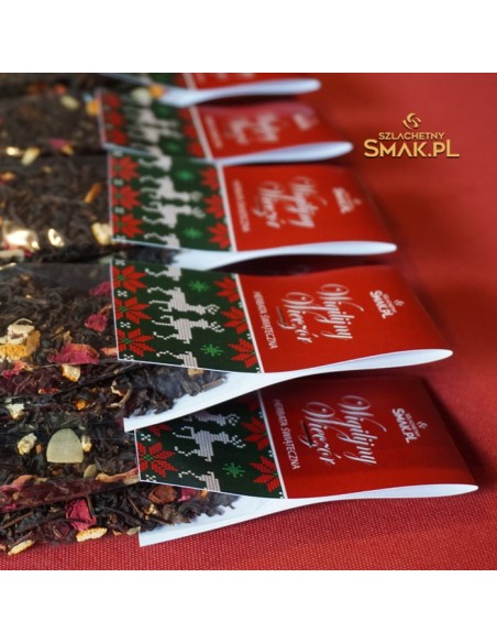 Saszetki z herbatą świąteczną