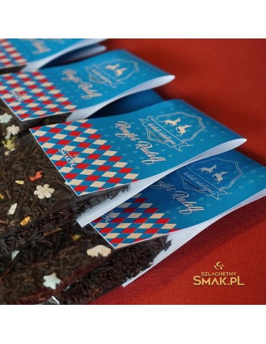 Saszetki z herbatą świąteczną
