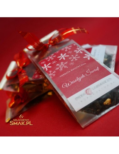 Herbata w saszetce z kokardką